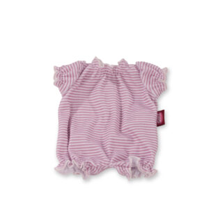 Puppen Strampler Streifen rosa und grün