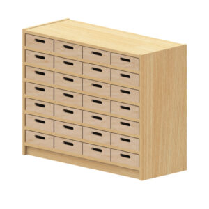 Eigentumsschrank mit 28 Kästen