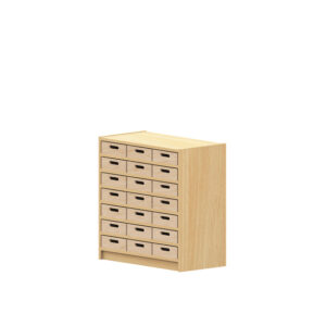 Eigentumsschrank mit 21 Kästen