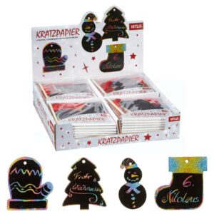 Kratzpapier Weihnachten 13-teilig