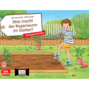Was macht der Regenwurm im Garten? - Kamishibai Bildkartenset