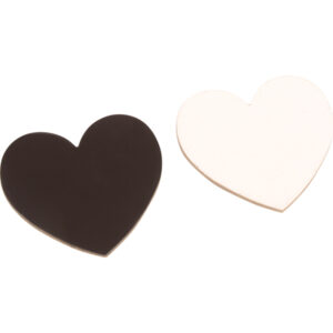 Magnet Leinwandherzen 12er-Set