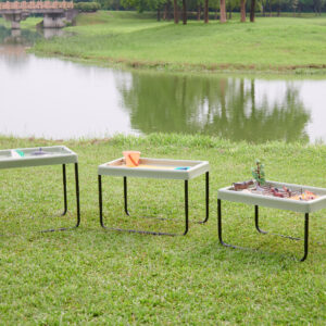 Ständer für rechteckige Spielbretter höhenverstellbar