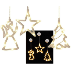 Weihnachtliche Fenster Silhouette LED