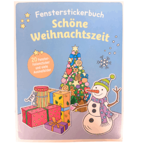 Ausmal-/ Fensterstickerbuch „schöne Weihnachtszeit“