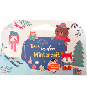 Sticker- / Malbuch „Tier in der Winterzeit“